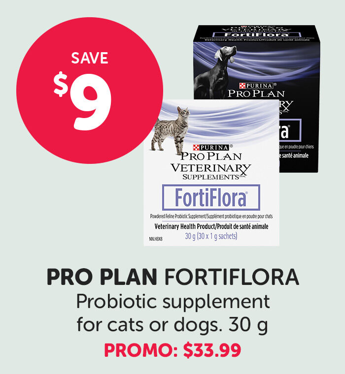 SAVE 9$ PRO PLAN FORTIFLORA Probiotic supplement