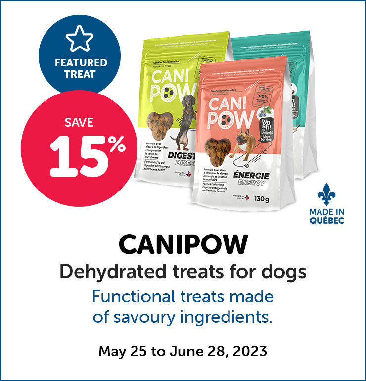 Save 15% CANIPOW Dehydrated treats for dogs