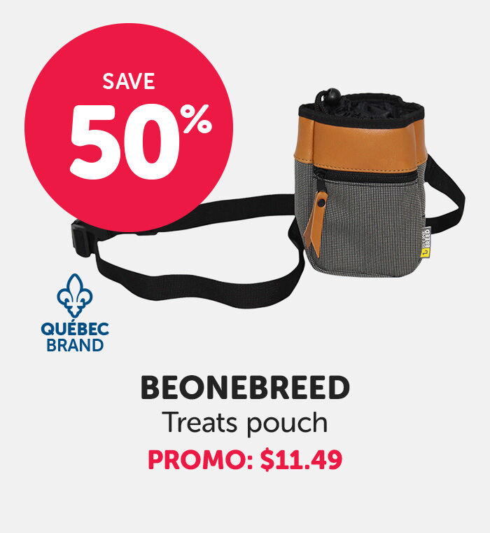 Save 50% BEONEBREED Treats pouch