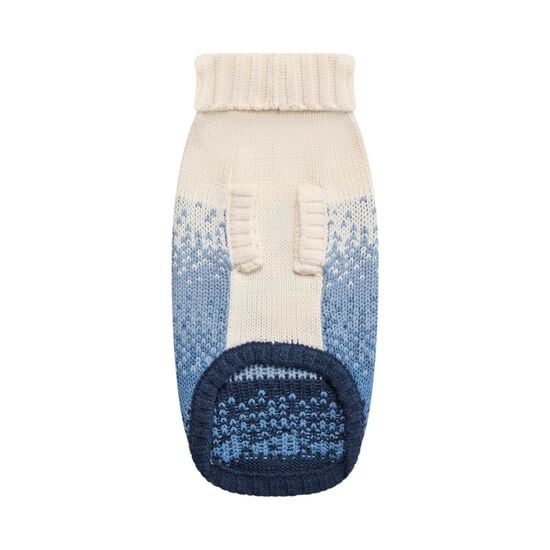 Pull col roul&eacute; sculpt&eacute; pour chiens, Bleu marin Image NaN