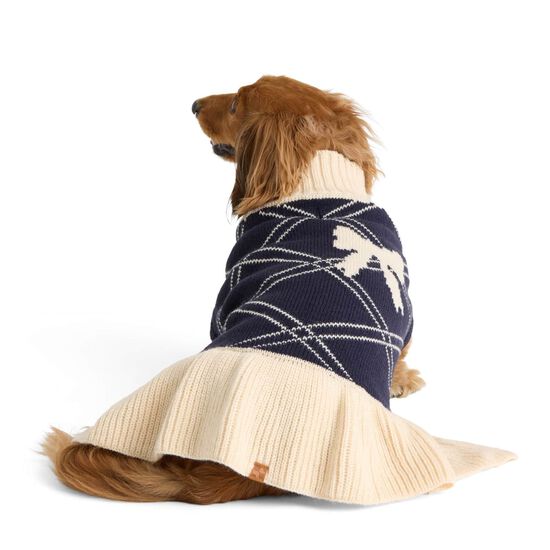 Robe en tricot motif jacquard avec boucle pour chiens Image NaN