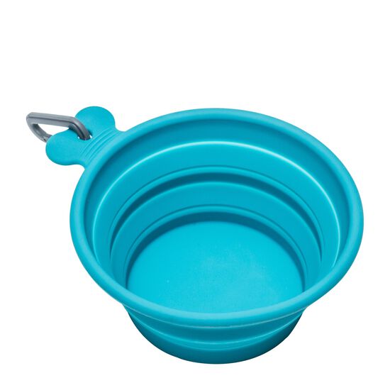 Silicone collapsible bowl, blue Image NaN