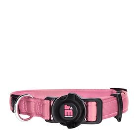 Collier Memopet en nylon pour chiens, rose