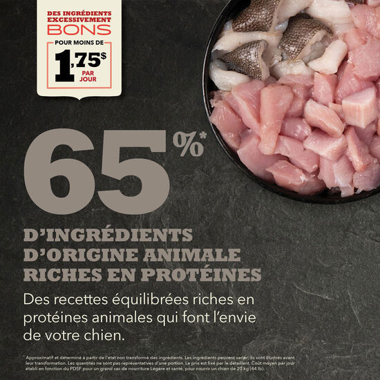 Nourriture sèche recette légère et santé pour chiens, 6 kg Image NaN