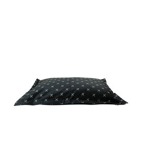 Black X cloud pillow, L