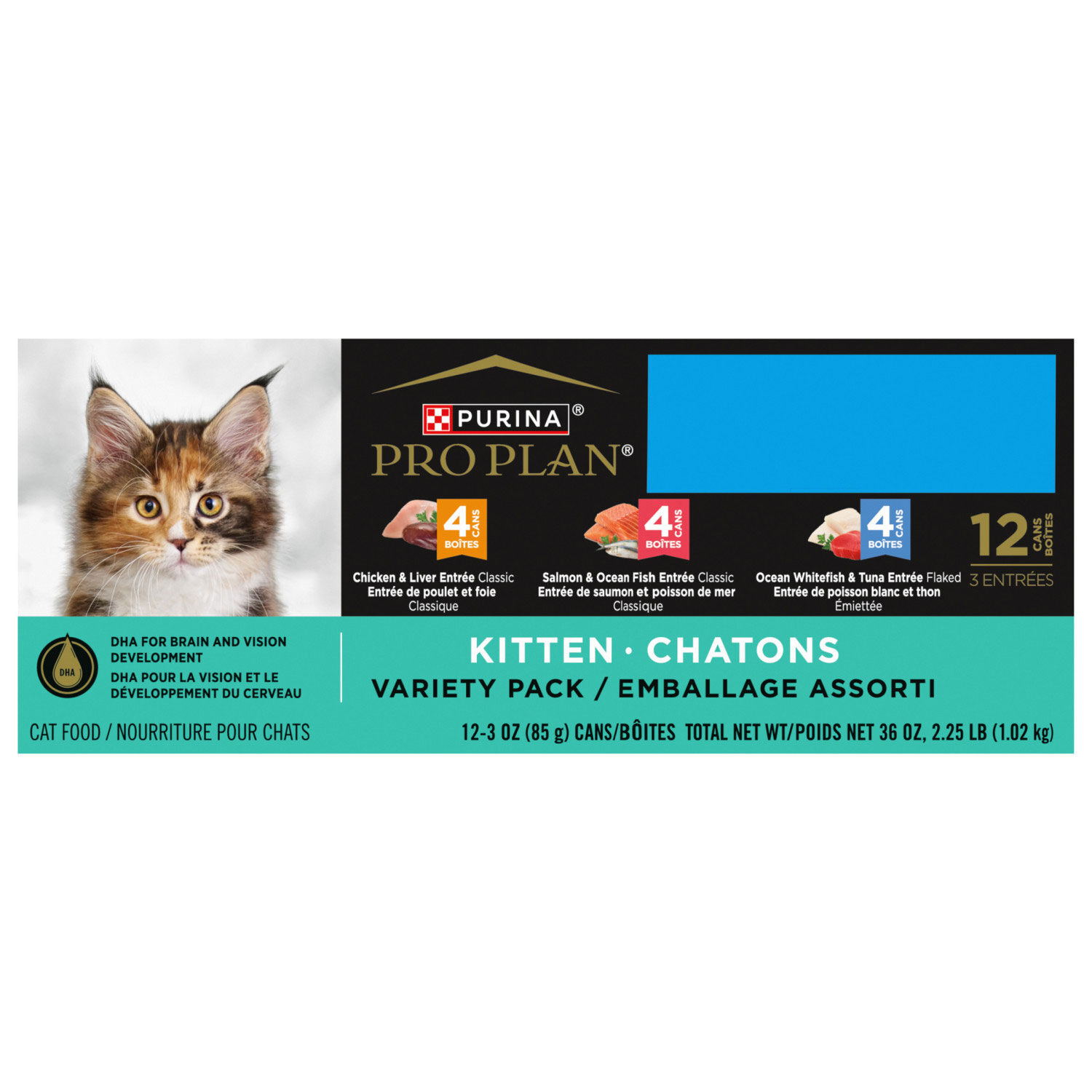 Development Wet Food Variety Pack for Kitten, 85 g x 12 Pro Plan