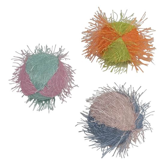 Balle poilue assortie pour chats Image NaN