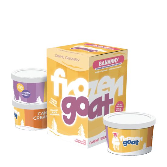 Yogourt glacé au lait de chèvre pour chiens Image NaN