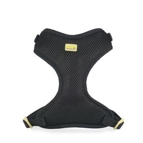 Mesh harness for very small dog, black