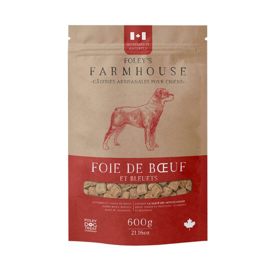 Farmhouse Beef Liver with Blueberries Treats for Dogs, 600 g Image NaN