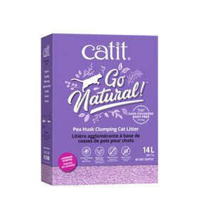 Go Natural! Pea Husk Clumping Cat Litter, Lavender