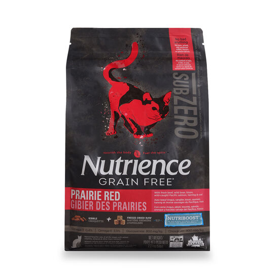 Grain free beef, venison and wild-caught fish food for adult cat, Prairie red formula Image NaN