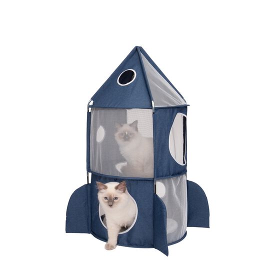 Tour Rocket pour chats, bleu Image NaN
