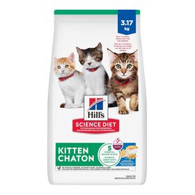 Nourriture sèche recette au poisson de mer et au riz brun pour chatons, 3,2 kg