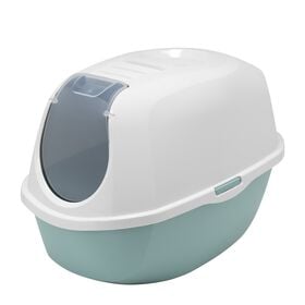 Smart Cat Closed Recycled Litterbox, turquoise