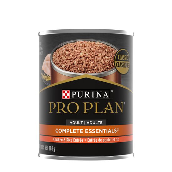 Wet food for dogs, chicken and rice entrée Image NaN