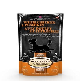 Soft & Chewy Grain-Free Dog Treats, chicken and pumpkin