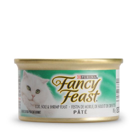 Cod, sole and shrimp wet food for adult cats Image NaN