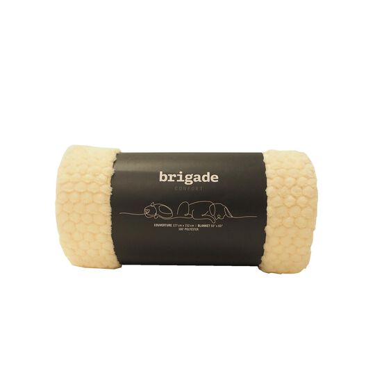 Jeté jacquard ultra-douce, ivoire Image NaN