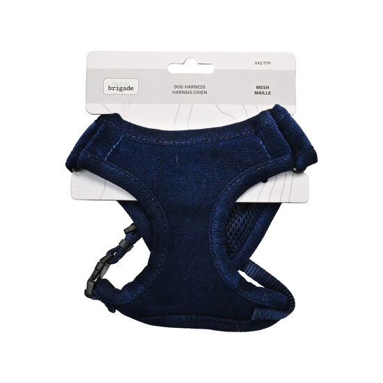 Mini harnais filet pour chiens, Bleu marine Image NaN