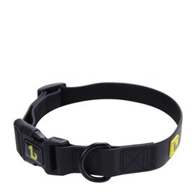 Silicone dog collar, All black edition