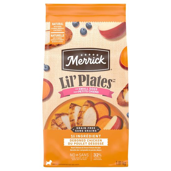 Lil' Plates Grain Free Real Chicken and Sweet Potato Dry Food for Small Breed Dogs Image NaN