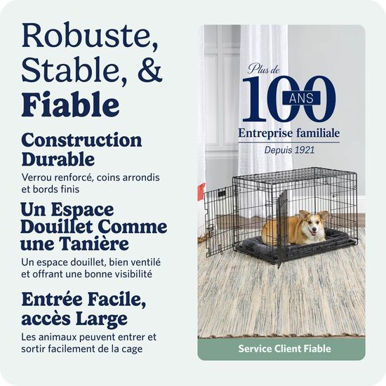Two Door Folding Crate for Dogs Image 7.0