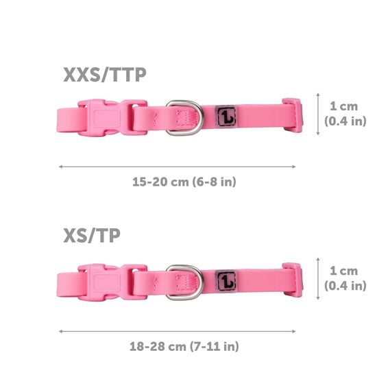 Ensemble de promenade en silicone pour petits chiens, Velour rose Image NaN