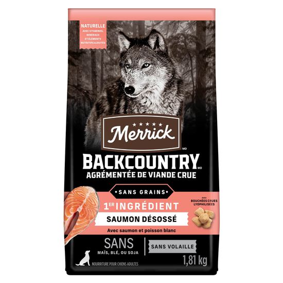 Nourriture lyophilis&eacute;e Backcountry recette Prise du Pacifique sans grains pour chiens Image NaN