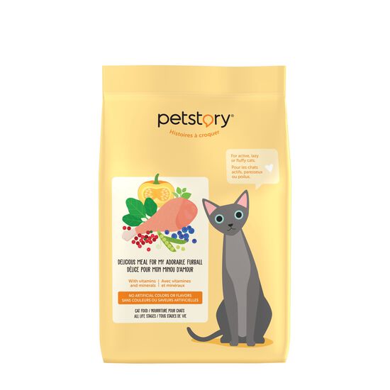 Chicken flavoured dry food for cats Image NaN