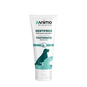 Toothpaste with silica and inulin for dogs and cats