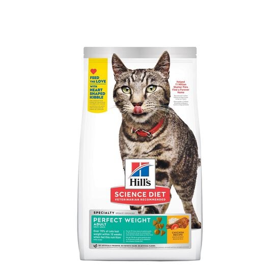 Adult Perfect Weight Chicken Recipe Dry Cat Food, 6.80 kg Image NaN