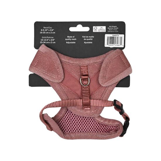 Mini harnais filet pour chiens, Vieux rose Image NaN