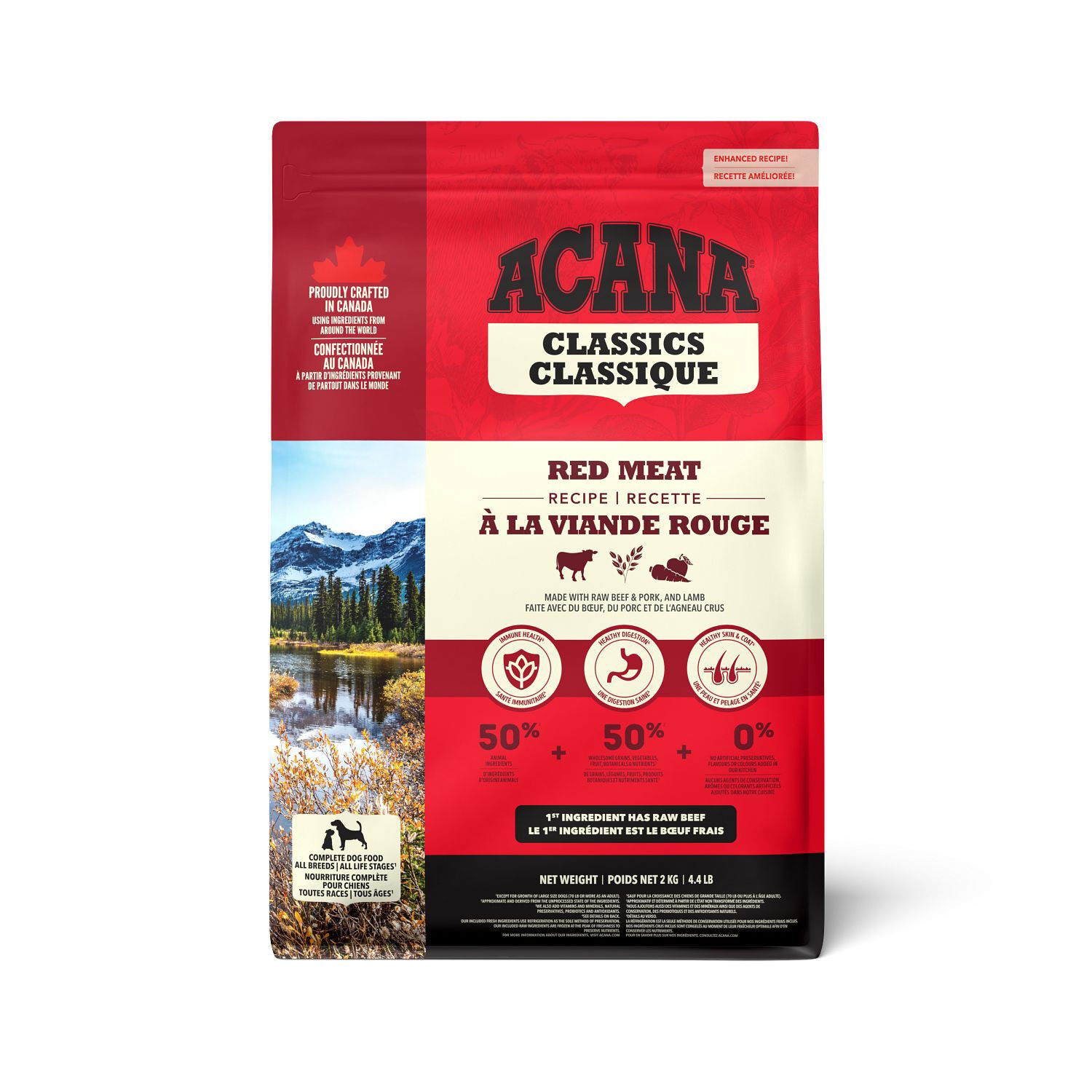 アカナ　RED MEAT RECIPE 2kg✖️2袋 Red Meat Dry Food for Dogs, 2 kg Acana | Mondou