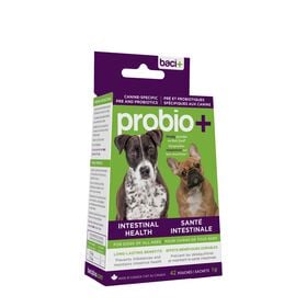 Pré et probiotiques pour chiens, sac bonus
