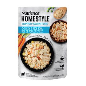 Garniture Style maison bol de poulet et riz pour chiens, 152 g