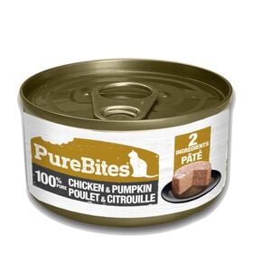 100% chicken and pumpkin wet food for cats