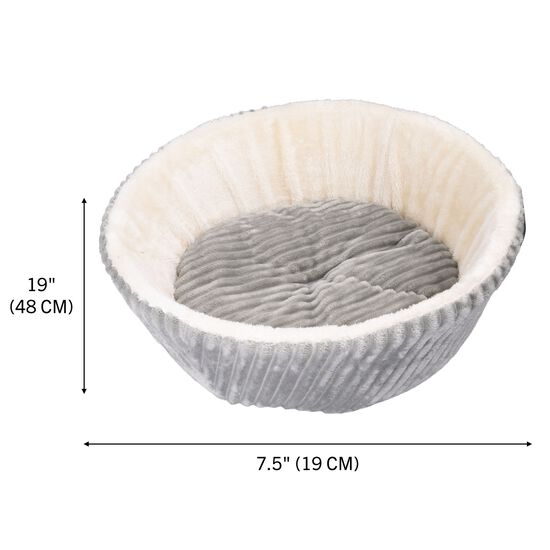 Wide Stripe Faux Fur Basket Image NaN