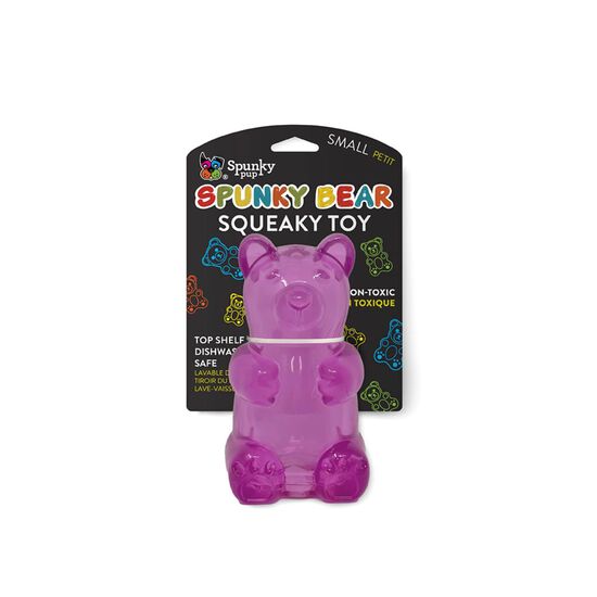 Spunky Bear Squeaky Toy for Dogs, Assorted colours Image NaN