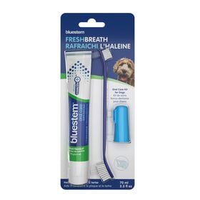 Kit de soins bucco-dentaires à saveur de vanille à la menthe pour chiens
