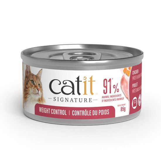 Signature Weight Control Chicken P&acirc;t&eacute; in Bone Broth for Adult Cats, 85 g Image NaN