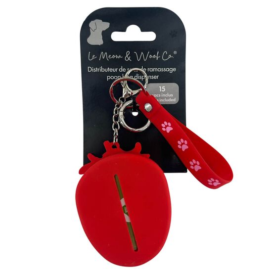 Distributeur de sacs de ramassage en forme de fraise Image NaN