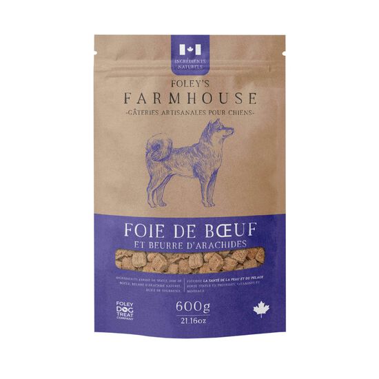 Farmhouse Beef Liver with Peanut Butter Treats for Dogs, 600 g Image NaN