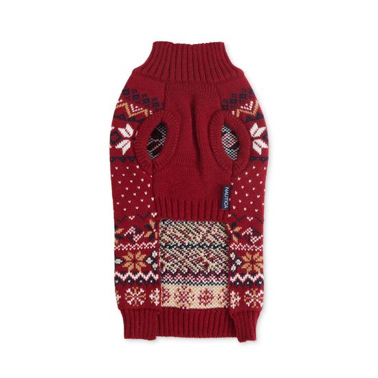 Tricot jacquard &agrave; col montant pour chiens Image NaN