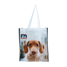 Large reusable shopping bag, dog