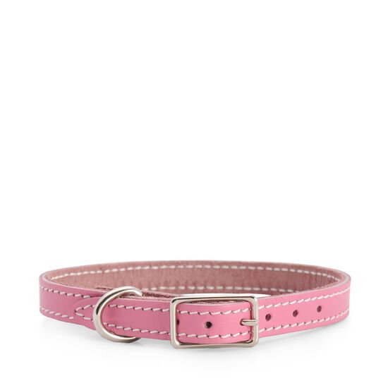 Pink leather collar Image NaN