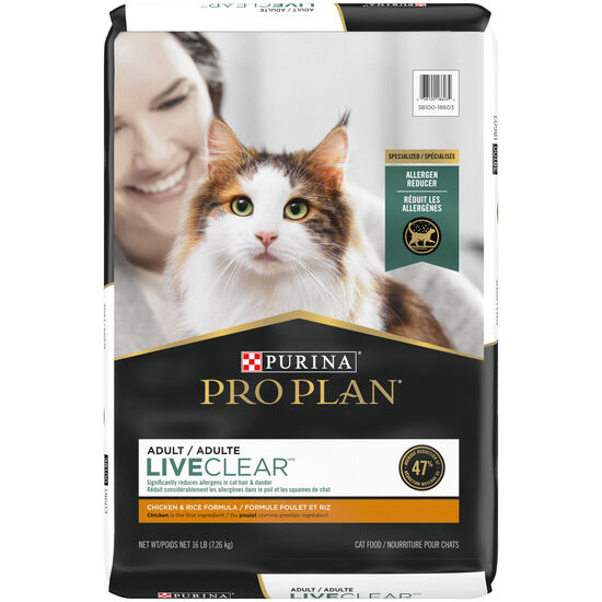 Specialized LiveClear Chicken & Rice Dry Cat Food Formula, 7.26 kg Image NaN