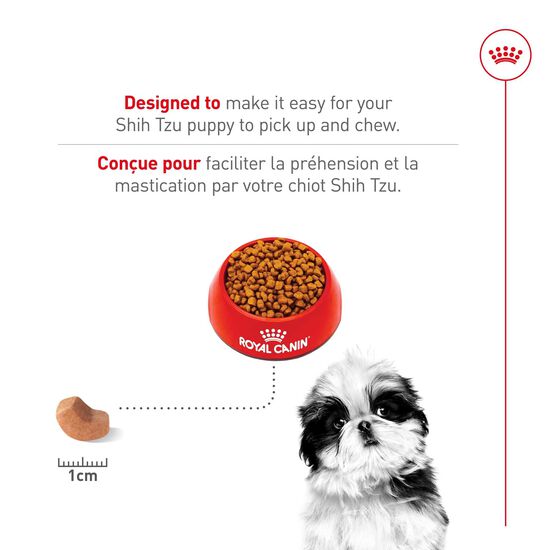 Breed Health Nutrition&reg; Shih Tzu Puppy Dry Dog Food, 1.1 kg Image 9.0