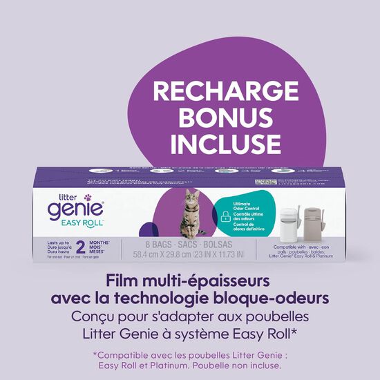 Liti&egrave;re agglom&eacute;rante avec recharge Easy Roll, 8 sacs Image NaN