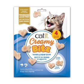 G&acirc;teries molles Creamy Bitz au saumon et crevette pour chats